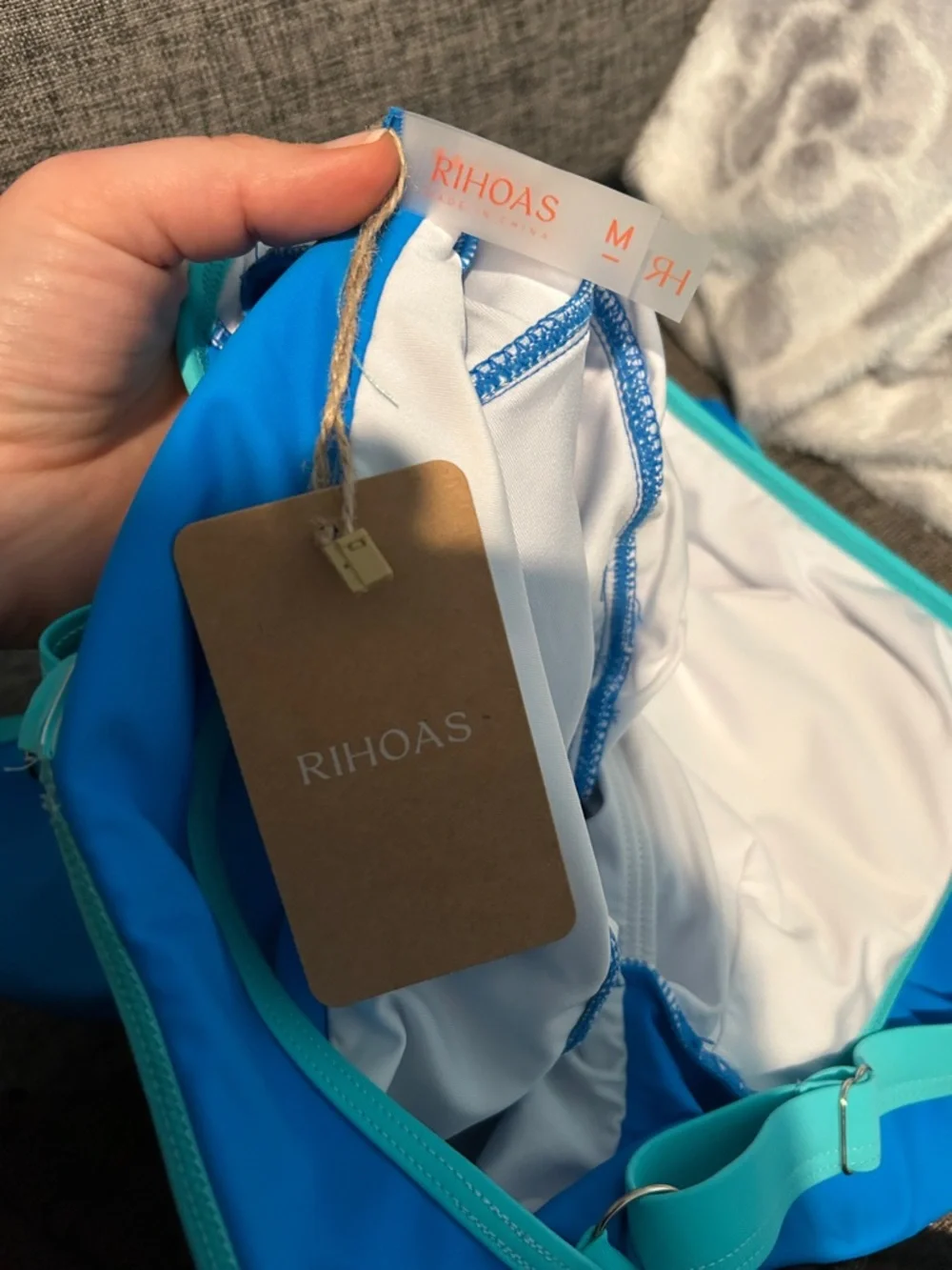 RIHOAS Blue Swim with Mint Trim - Picture 9 of 10